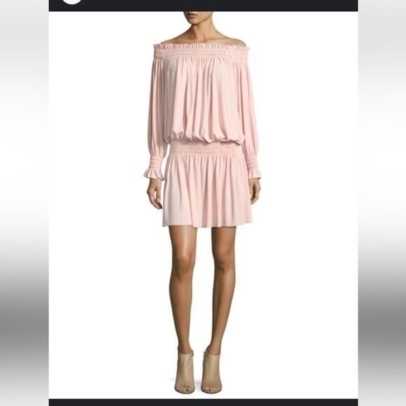 Norma Kamali smocked dress